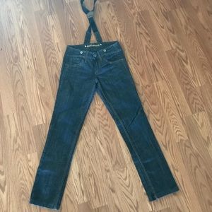 CUTE😍Dollhouse Jeans with Removable Suspenders!💋